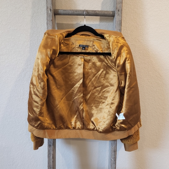 J.Crew Mercantile Women's Gold Zip-Up Fleece Jacket- Size Small - Picture 2 of 7